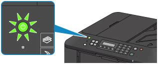 Canon PIXMA Manuals MX530 Series Confirming That The Power Is On