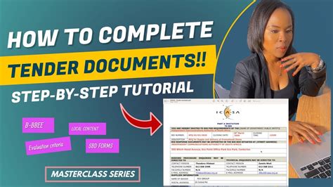 Step By Step Guide To Completing Tender Documents SBD Forms Uncover