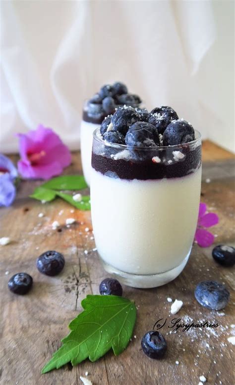 Panna Cotta Aux Myrtilles Sysypastries En 2024 Recette Myrtille