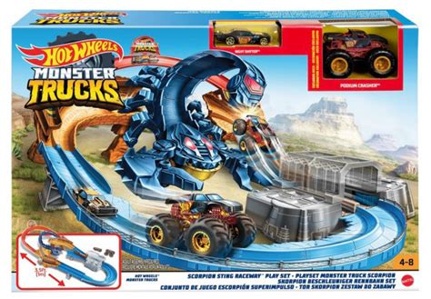Автотрек Hot Wheels Монстр Трак Гонка со Скорпионом Mattel IR Купить Недорого на Bigl ua