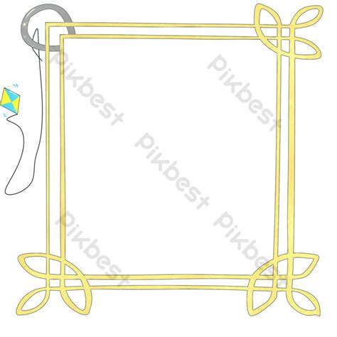 Yellow pattern border | PSD PNG Images Free Download - Pikbest