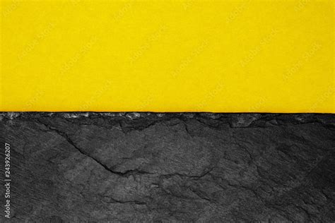 Abstract Background Composition Of Divided In The Half Matt Dark Yellow