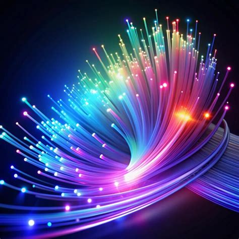 Abstract Fiber Optics background | Premium AI-generated image 