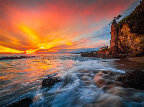 Victoria Beach Castle Laguna Beach Epic Sunset Brilliant R Flickr