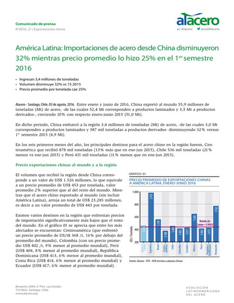 Am Rica Latina Importaciones De Acero Desde China