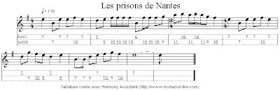 Art Folk Accordéon et Bloody Mary Tablature Partition dans les