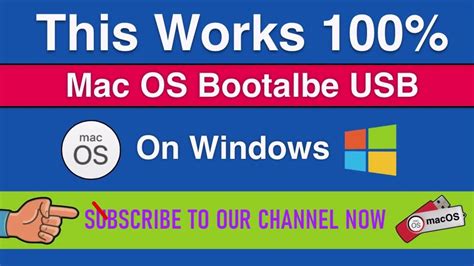 How To Create Macos Bootable Usb On Windows Youtube