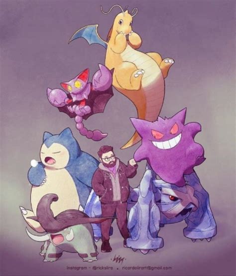 Colorful Pokemon Fusion Art