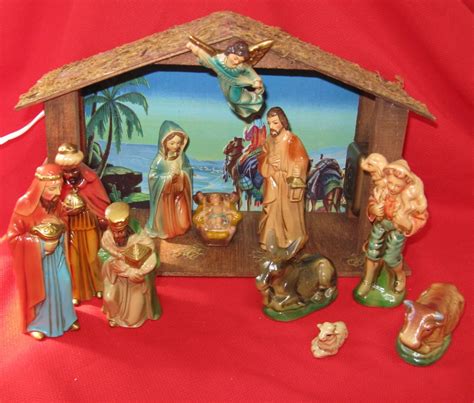 nativity set lighted musical 15 pieces sears nativity original