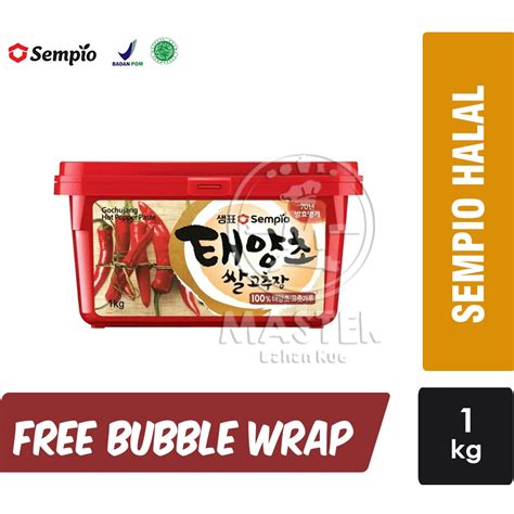 Jual Sempio Gochujang HALAL Hot Pepper Paste Pasta Cabe Korea 1kg Shopee Indonesia
