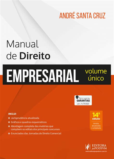 Manual de Direito Empresarial Volume Único 2024