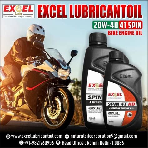 Excel Lube For Stock Bike Engine Oil W Plai Grade Sn At Rs