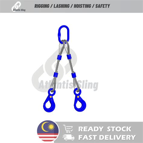 tonne  legged wire rope sling  masterlink  hook shopee