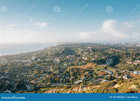 View from Mount Soledad, in La Jolla, San Diego, California Stock Photo ...