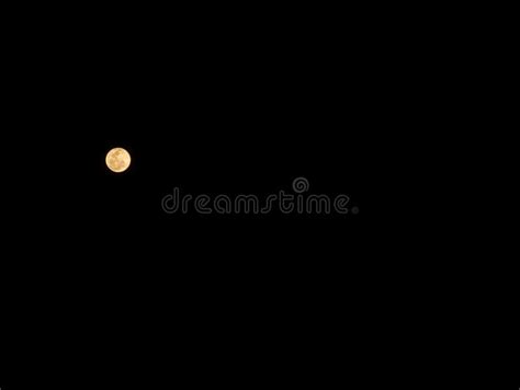 Landscape of Night Sky with Bright Full Moon Stock Photo - Image of ...