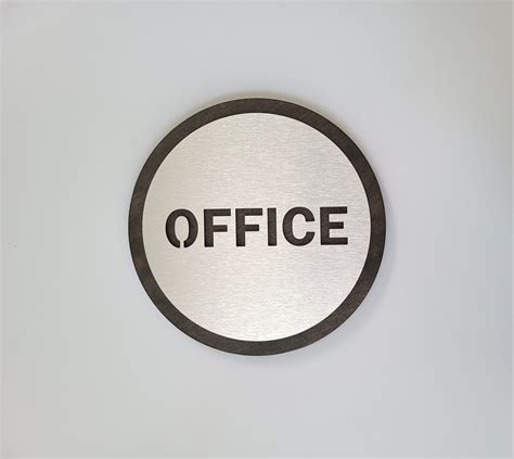 Office sign. Office sign for door. Modern business door signs.