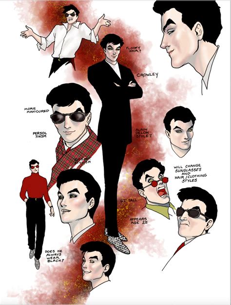 Good Omens Graphic Novel Concept Art Highlights Crowley's Design