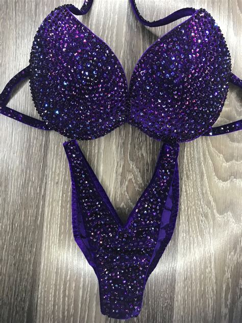 Competition Bikini Set Rhinestone Fitness NPC IFBB Etsy