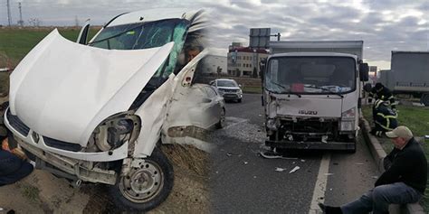 Tekirdağda trafik kazası 4 yaralı