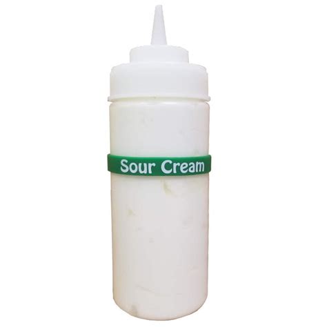 Sour Cream: Squeeze Bottle Labels: 10 Pack Green | AusPower Australia