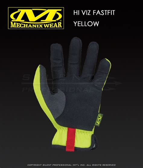 Mechanix Hi Viz Fastfit Gloves Yellow