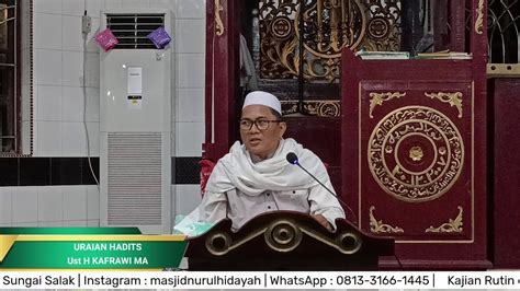 Live Uraian Hadits Kajian Ba Da Maghrib Selasa Mei Ust H