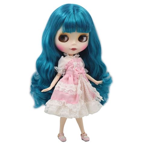 Icy Neo Blythe Doll Cyan Hair Jointed Body 30cm Blythe Dolls Dolls