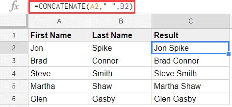 The Ultimate CONCATENATE Google Sheets Guide PS