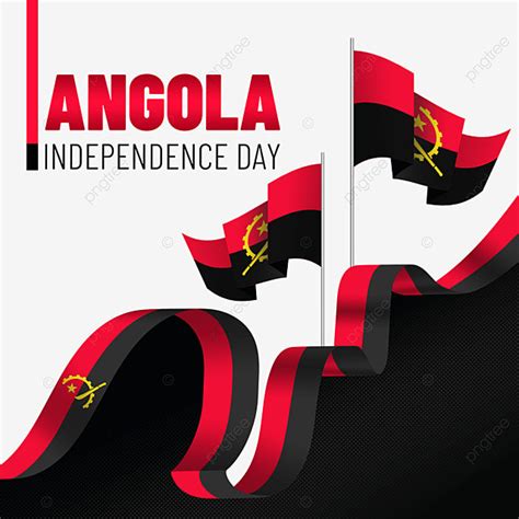 Independant Day Hd Transparent Angolan Independence Day Red And Black