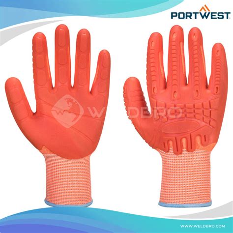 Safety Impact Glove Lined Yellow Portwest Weldbro International