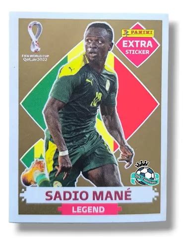 Sadio Mane Legend Gold Extra Sticker Estampa Panini 2022 Envío gratis