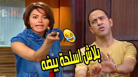 خناقة بالاسلحة البيضه فى بيت دووله مع مراته بسبب الاكل 😅 هتموت ضحك مع