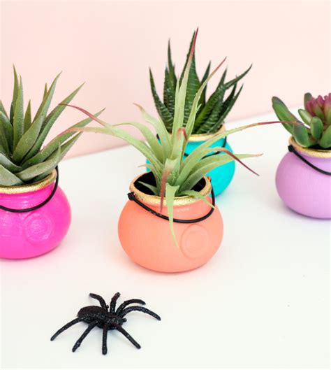 DIY Mini Cauldron Succulent Planters - A Kailo Chic Life