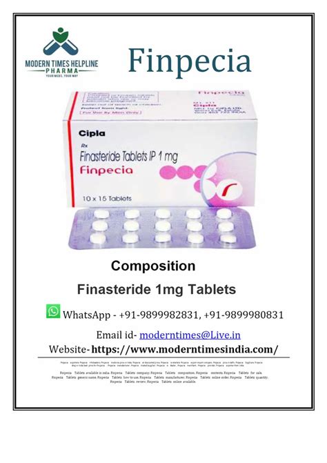 Finpecia Mg Tablet At Best Price In New Delhi By Modern Times Helpline