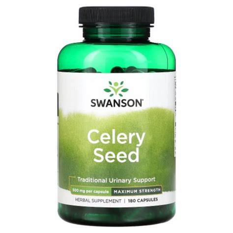 Swanson Celery Seed Maximum Strength 500 Mg 180 Capsules 180 Count King Soopers