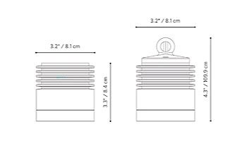 Fx Luminaire Ps Led Down Light Flat Black Zone Dimming Pszd Ledfb