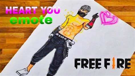 Free Fire Heart You Emote Ll Free Fire Heart You Emote Drawing Ll Free