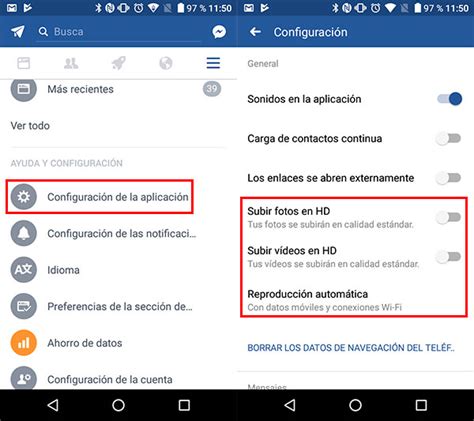 Cómo activar el ahorro de datos en Facebook en el móvil