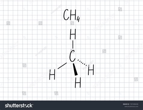 Methane Formula Handwritten Chemical Formula Illustration Stock Illustration 1707498430 ...