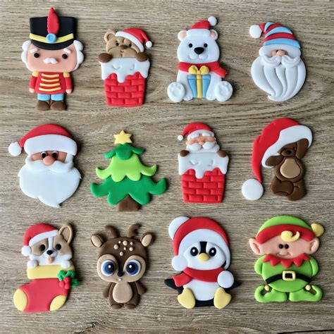 LOT de 12 emporte pièces de noel thème 2 Mini Miss Sugar