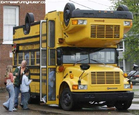 Strange Yellow School Buses Megamachine