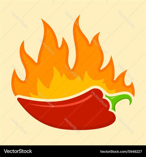 Hot Chilli Royalty Free Vector Image VectorStock