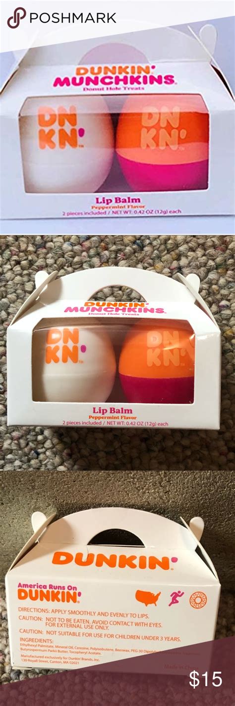 Check Out This Listing I Just Found On Poshmark Hp 🆕 Dunkin Donuts Munchkins Lip Balm