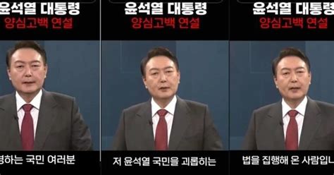 저 윤석열 국민 괴롭히는 법 집행했다 가짜 영상 조국혁신당 당직자가 제작했다