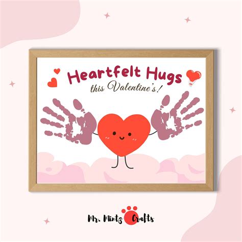 Valentine’s Day Handprint Craft – Heartfelt Hugs DIY Activity for Kids ...