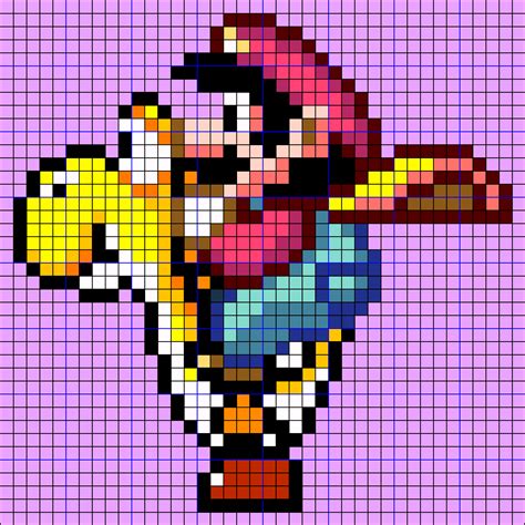 yellow yoshi  super mario perles