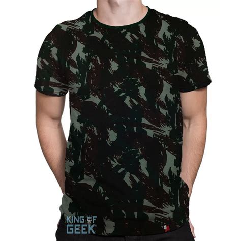 Camiseta Camuflada Tradicional Camisa Camuflada Shopee Brasil