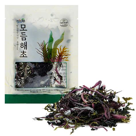 JRND Foods Assorted Seaweed Salad Kit - 6 Types of Seaweed, Korean Side ...