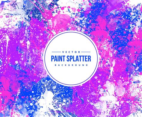 Colorful Paint Splatter Background Vector Art & Graphics | freevector.com