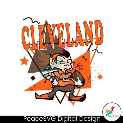 Brownie the Elf Cleveland Browns Football SVG » PeaceSVG